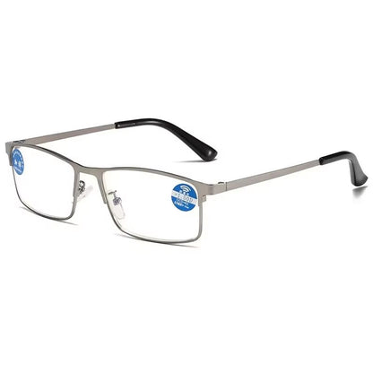 OptiGuard Metal AntiBlue Light Reading Glasses  Business Eyewear For Men With Diopters 10 To 40 5