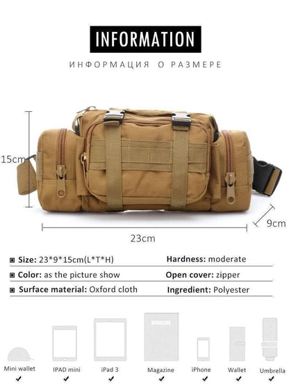 Hiking Waist Bag Outdoor Camping Chest Pack Multifunction Hunting Pouch For Men And Women 4
