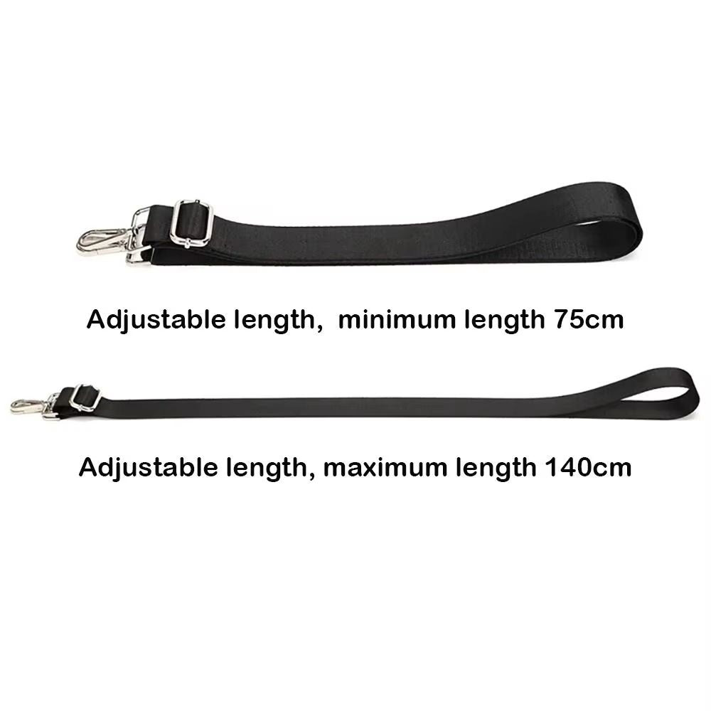 FlexStrap Adjustable Black Nylon Shoulder Bag Strap  Detachable Replacement Belt For Handbags Cross 5