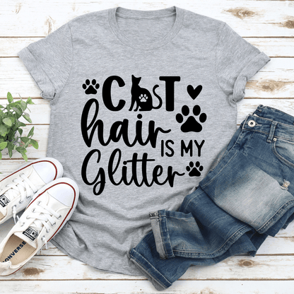 Cat Hair Is My Glitter Tee 3