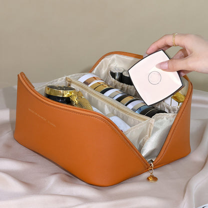 Cosmetic Bag, Makeup Organizer, Travel Toiletry Kit, Storage Case for Women, Durable Zip Organizer Bag