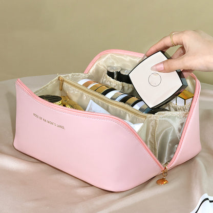 Cosmetic Bag Makeup Organizer Travel Toiletry Kit Storage Case For Women Durable Zip Organizer Bag 4