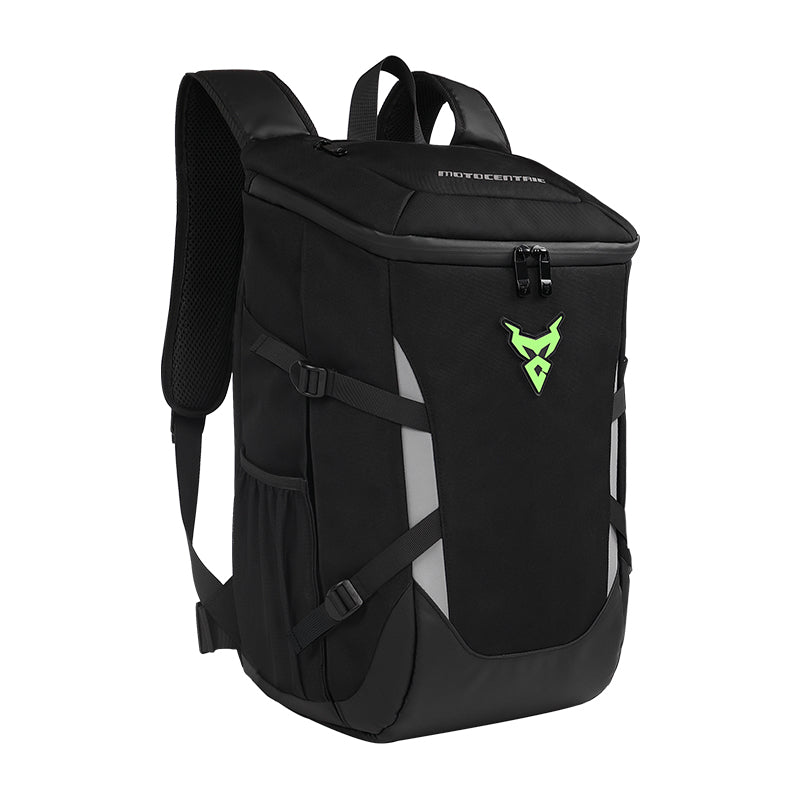 Motorcycle Backpack, Waterproof Biker Riding Helmet Bag, Outdoor Sports Reflective Laptop Backpack for Business Travel