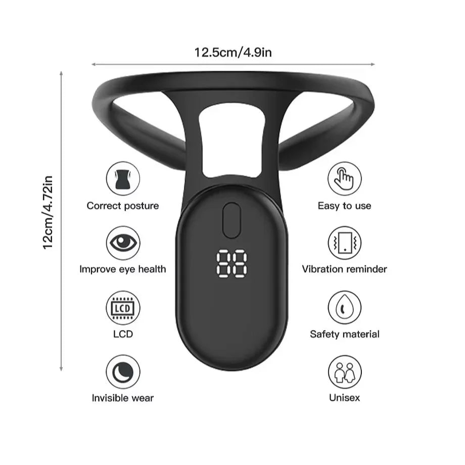 Posture Training Reminder Sensor Smart Posture Corrector Miicro Vibration Neck Hump Corrector Back  1