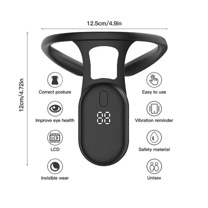 Posture Training Reminder Sensor Smart Posture Corrector Miicro Vibration Neck Hump Corrector Back  1