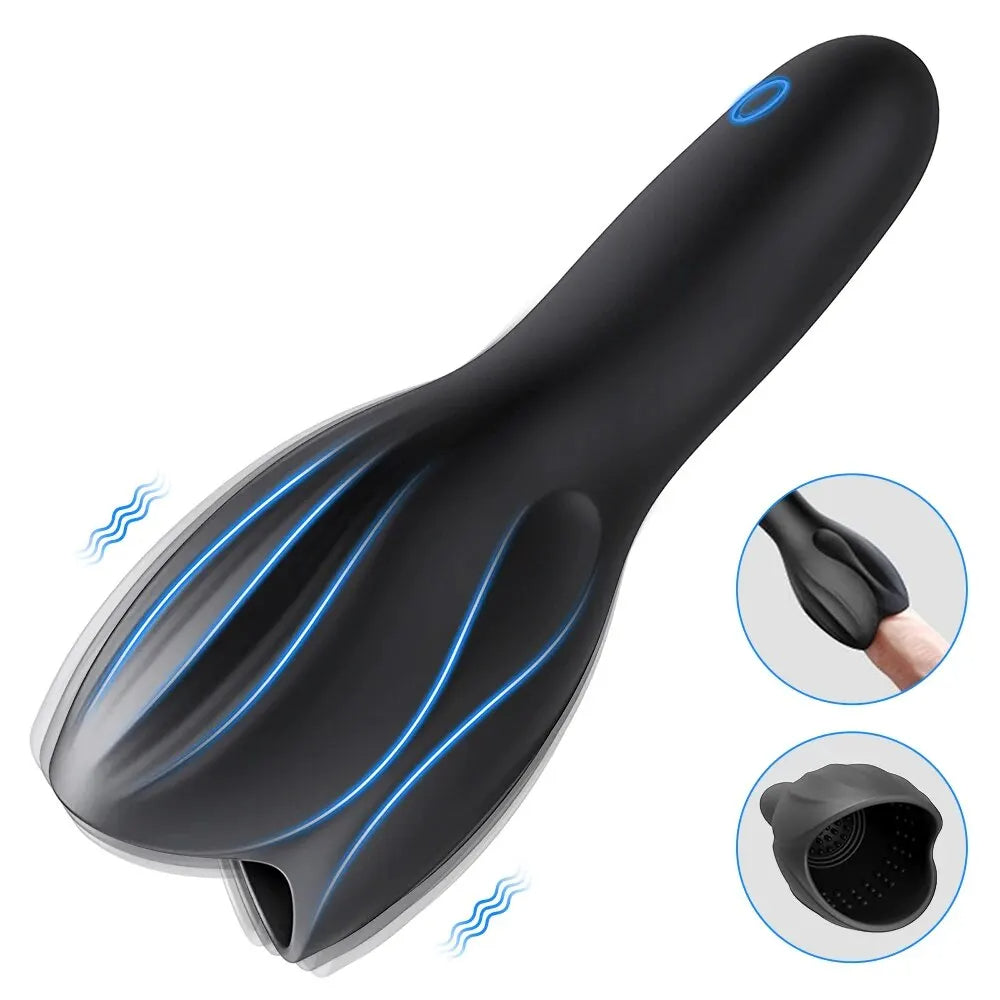Mens Vibrator, Glans Stimulater, Exerciser, Massager, Penis Delay, Trainer, Male Masturbator, Equipment, Adult Male