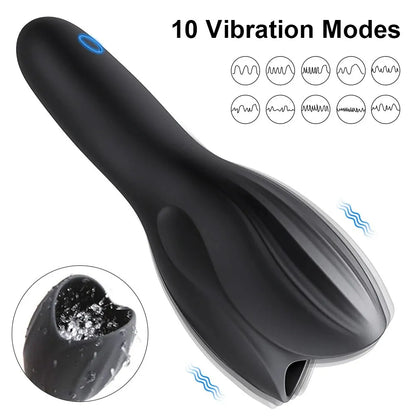 Mens Vibrator, Glans Stimulater, Exerciser, Massager, Penis Delay, Trainer, Male Masturbator, Equipment, Adult Male