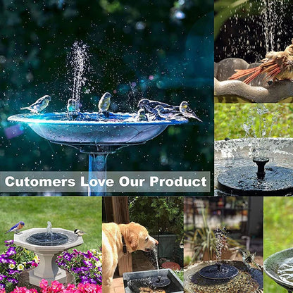 New Mini Solar Water Fountain Garden Pond Pool Waterfall Solar Powered Bird Bath Decor Outdoor Gard 2