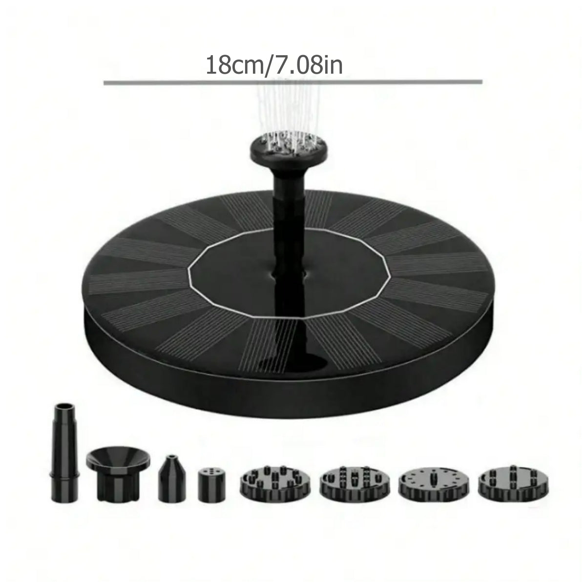 New Mini Solar Water Fountain Garden Pond Pool Waterfall Solar Powered Bird Bath Decor Outdoor Gard 4