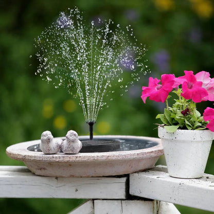 New Mini Solar Water Fountain, Garden Pond Pool Waterfall, Solar Powered Bird Bath Decor, Outdoor Garden Supplies