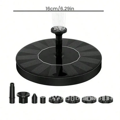 New Mini Solar Water Fountain Garden Pond Pool Waterfall Solar Powered Bird Bath Decor Outdoor Gard 6