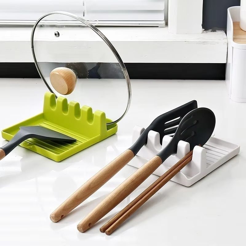 NeatServe Kitchen Spoon  Utensil Holder  NonSlip Spatula Rack And Chopstick Organizer For Counterto 1