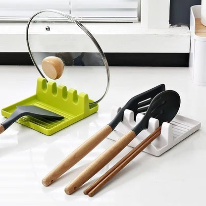 NeatServe Kitchen Spoon  Utensil Holder  NonSlip Spatula Rack And Chopstick Organizer For Counterto 1