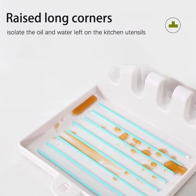 NeatServe Kitchen Spoon  Utensil Holder  NonSlip Spatula Rack And Chopstick Organizer For Counterto 4