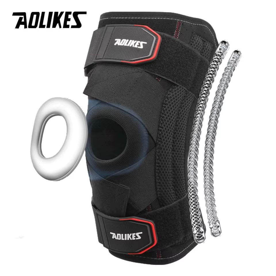 AOLIKES Knee Support Brace with Patella Gel Pad & Side Stabilizers – Compression Sleeve for Knee Pain Relief, Arthritis