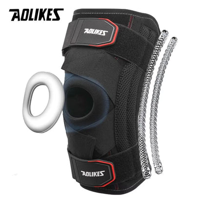 AOLIKES Knee Support Brace with Patella Gel Pad & Side Stabilizers – Compression Sleeve for Knee Pain Relief, Arthritis