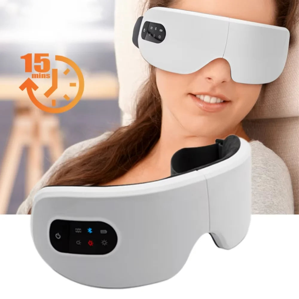 Eye Massager for Relaxation, Heat Therapy, Music, Reduce Dark Circles, Improve Sleep