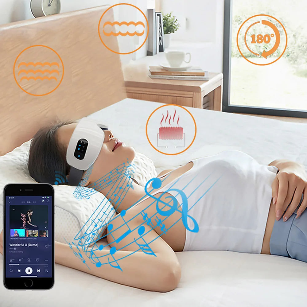 Eye Massager For Relaxation Heat Therapy Music Reduce Dark Circles Improve Sleep 1