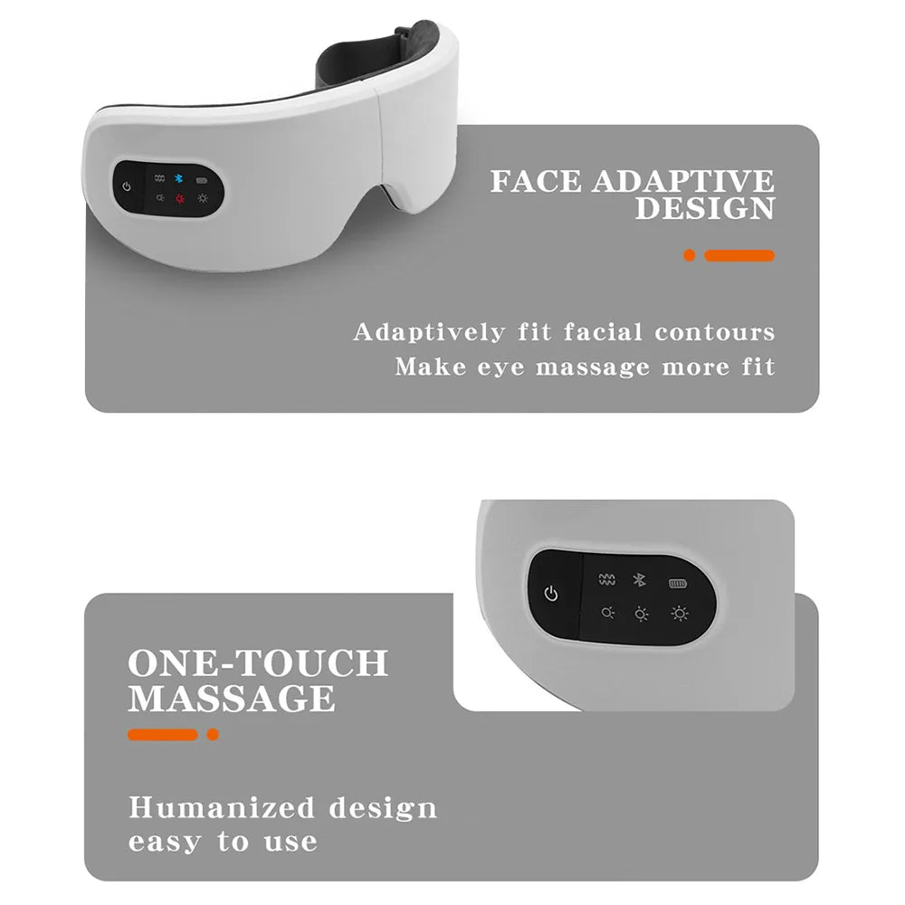 Eye Massager For Relaxation Heat Therapy Music Reduce Dark Circles Improve Sleep 4