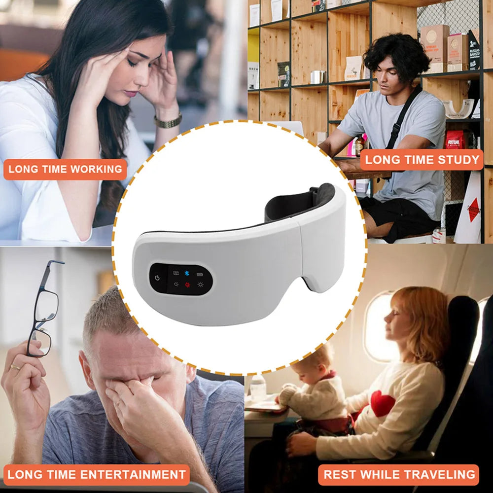 Eye Massager For Relaxation Heat Therapy Music Reduce Dark Circles Improve Sleep 5