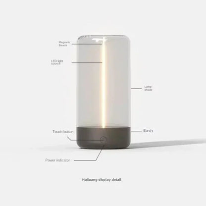 Portable USB Quantum Light, Bedroom Mood Night Light, Magnetic Bedside Lamp, Study Decor, New Year Gifts