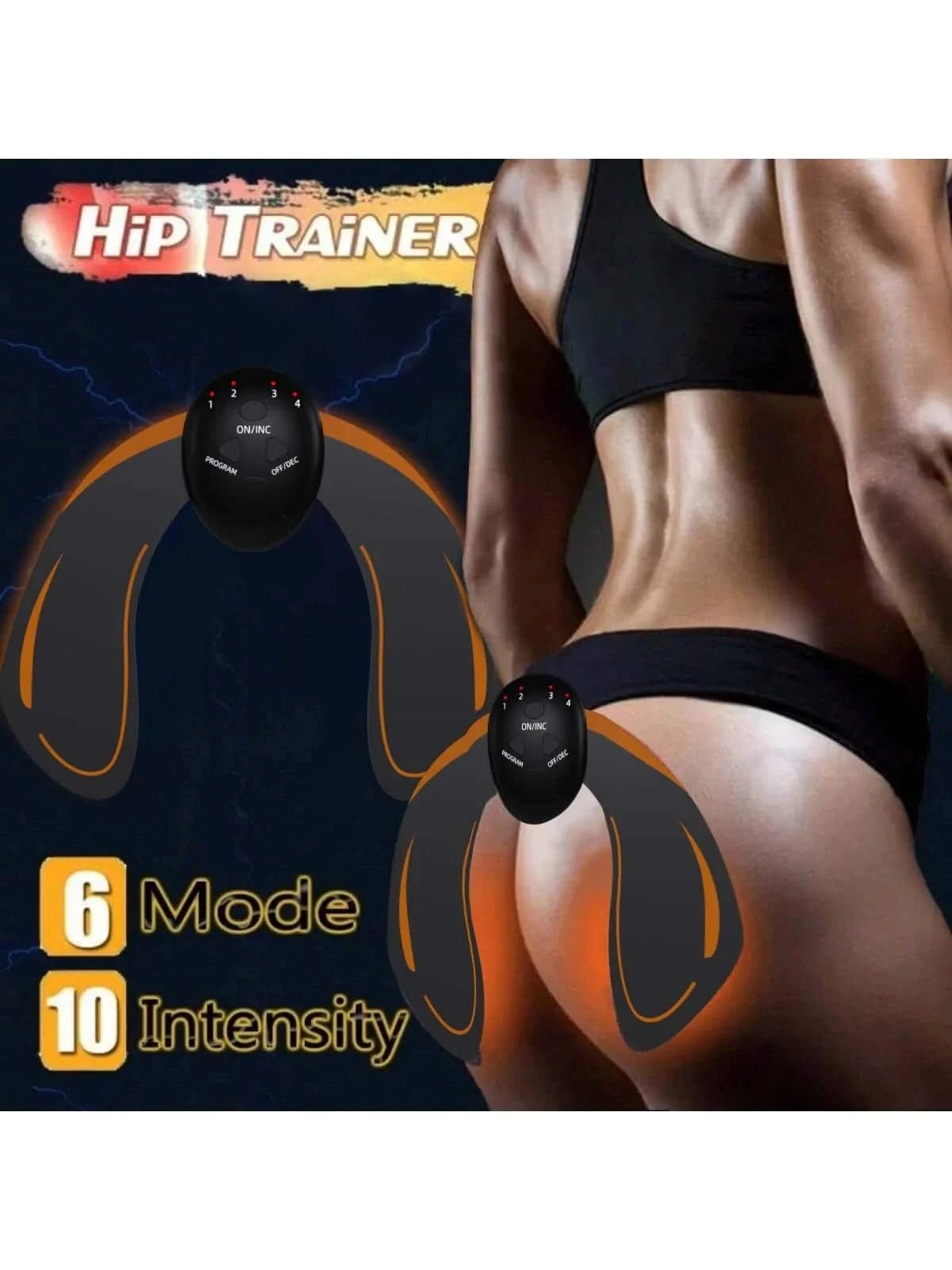 EMS Toning Fitness Belt For Hip  Waist Vibration Massage Muscle Relaxation Home Workout 3