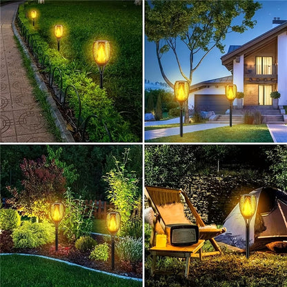 SolarGlow 12LED Flickering Flame Torch Lights  Waterproof Solar Garden Lights For Outdoor Lawn Pati 5