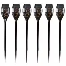 SolarGlow 12LED Flickering Flame Torch Lights  Waterproof Solar Garden Lights For Outdoor Lawn Pati 8