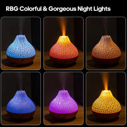New Air Humidifier, Large Capacity, USB Desktop Mist, Aromatherapy Diffuser with Night Light