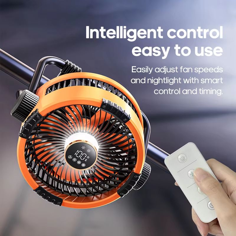 BreezePro 6in1 Rechargeable Camping Fan With LED Light  Power Bank  20000mAh Outdoor Ceiling Fan Wi 3