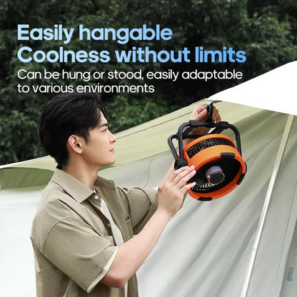 BreezePro 6in1 Rechargeable Camping Fan With LED Light  Power Bank  20000mAh Outdoor Ceiling Fan Wi 5