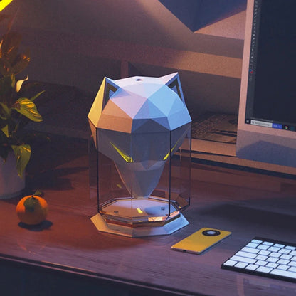 Portable Air Humidifier, USB Essential Oil Diffuser, with Cold Fog Spray and LED Light, for Home and Office