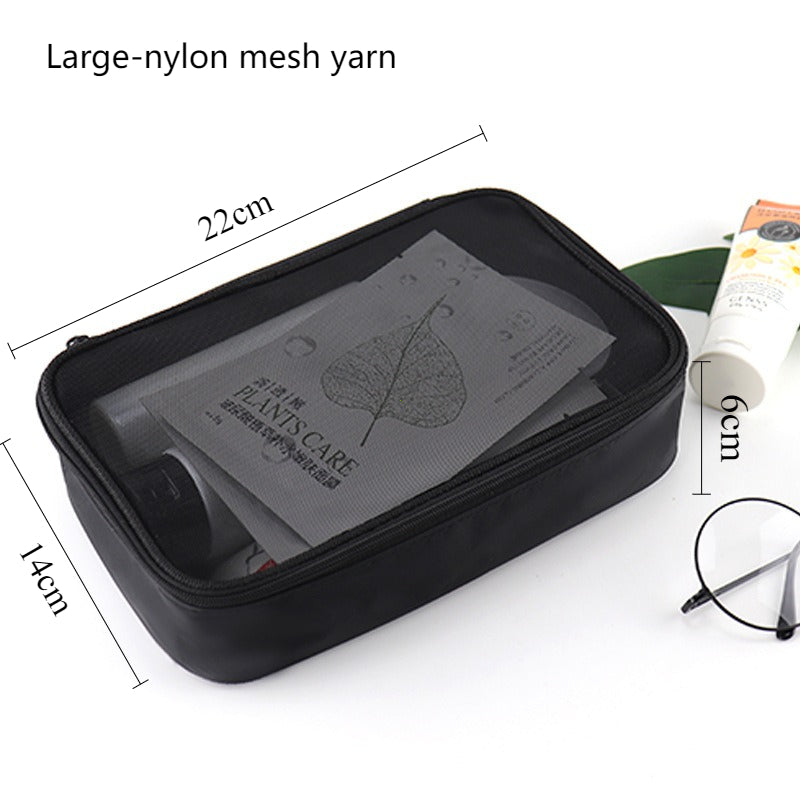 Waterproof Clear Women Makeup Bag, Travel Cosmetic Bags for Men and Women, Toiletry Brush Organizer