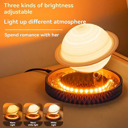 Magnetic Levitating Bulb, Saturn Moon Lamp, Unique Gift, Creative Home and Office Decoration