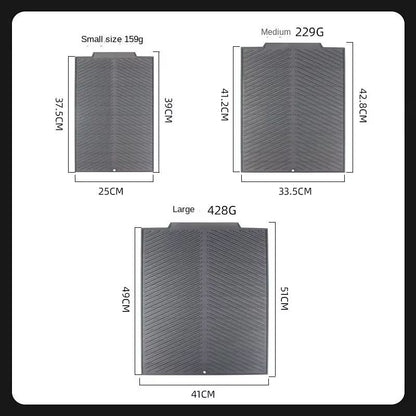 FlexiDry Silicone Drain Pad  NonSlip HeatResistant Dish Drying Mat  Kitchen Counter Protector 6