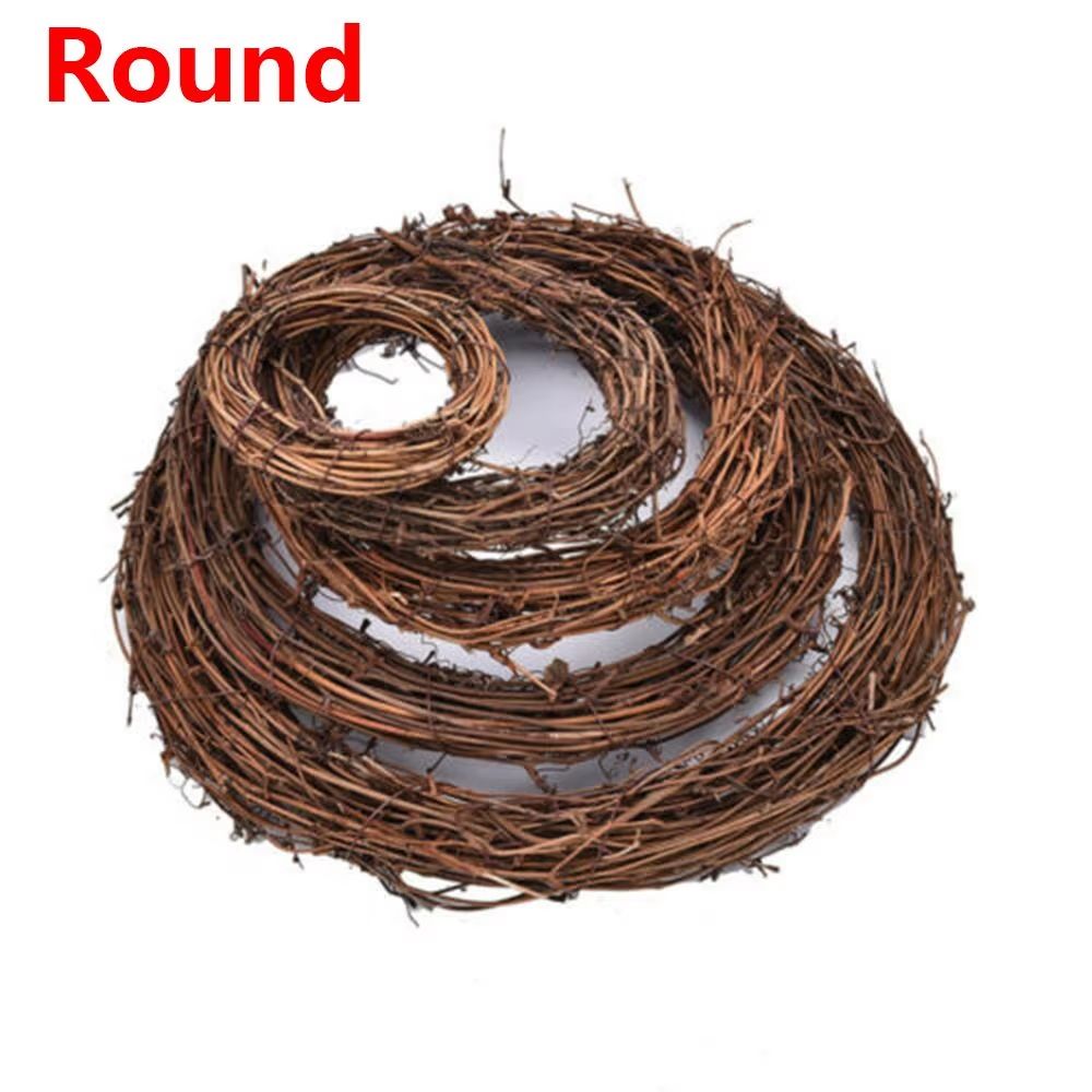 EverJoy Christmas Artificial Wreath  Handmade Wicker Vine Rattan Garland For Holiday Home  Party De 6