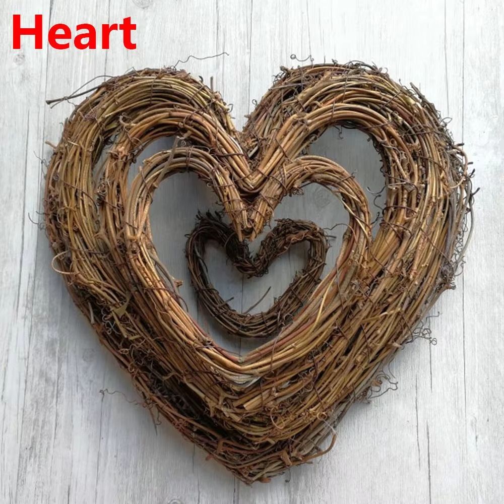 EverJoy Christmas Artificial Wreath  Handmade Wicker Vine Rattan Garland For Holiday Home  Party De 7