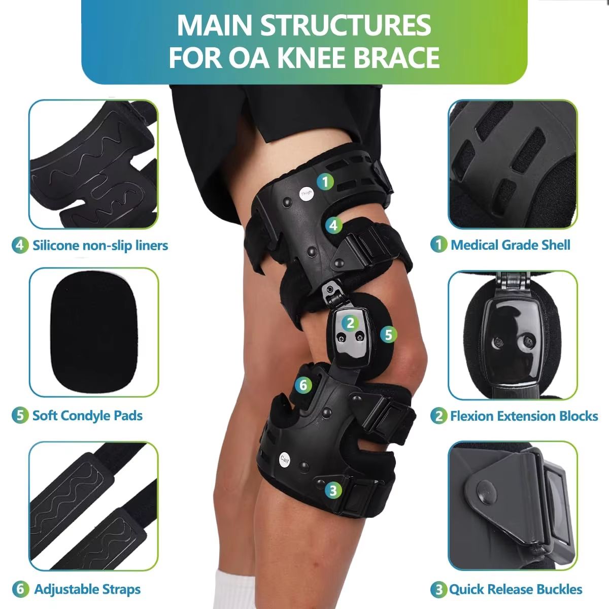 FlexAlign OA Unloader Knee Brace  MedicalGrade Osteoarthritis Knee Support For Pain Relief Joint De 2