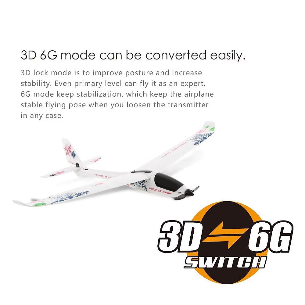 Wltoys XK A800 5CH RC Airplane  HighPerformance Remote Control Glider With 3D6G Stabilization  EPO  5