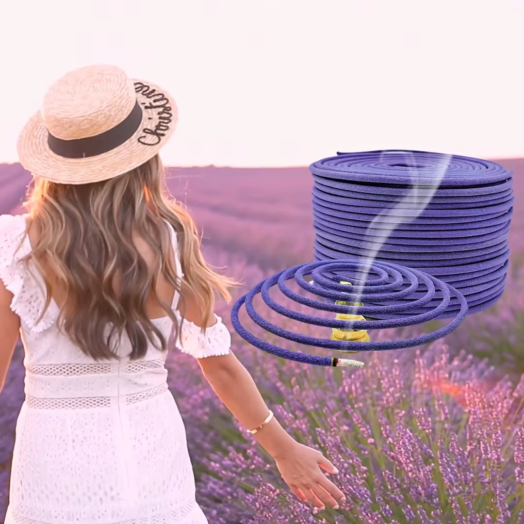 SerenityScents Lemongrass  Lavender Essential Oil Coils  LongBurning Aromatherapy Incense For Medit 3