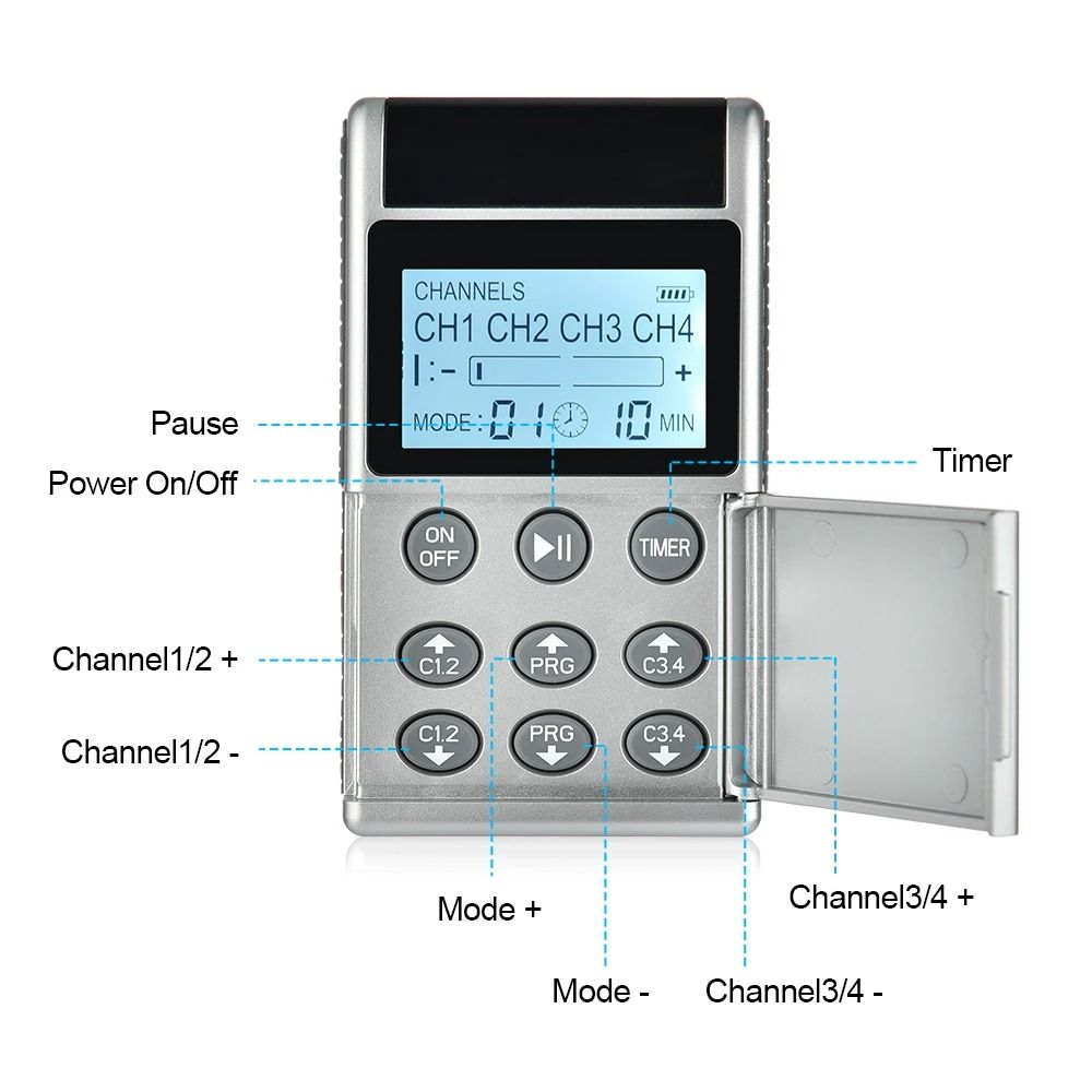 EMS Electric Muscle Stimulator 15 Mode Full Body TENS Massager 2