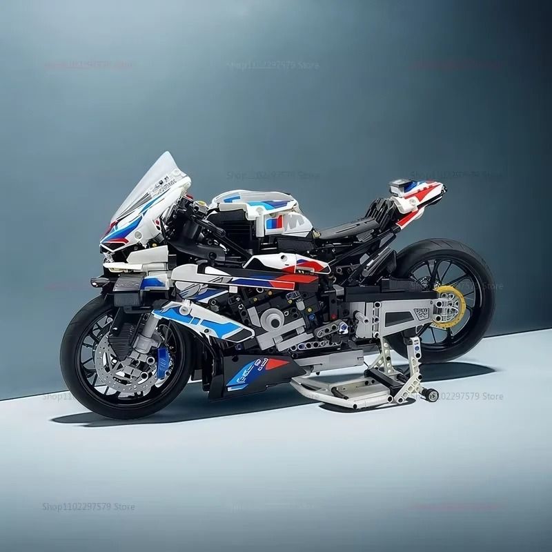 Motorcycle Building Blocks Model Kit Educational Assembly Toy For Boys And Collectors 4