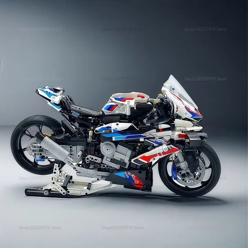 Motorcycle Building Blocks Model Kit Educational Assembly Toy For Boys And Collectors 5