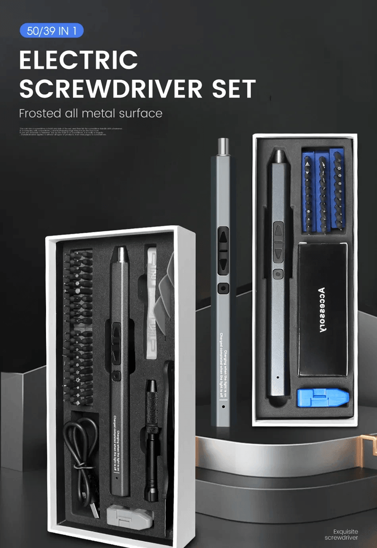 PowerFix Pro Cordless Electric Screwdriver Set