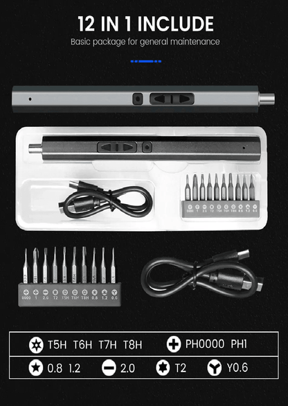 PowerFix Pro Cordless Electric Screwdriver Set 2