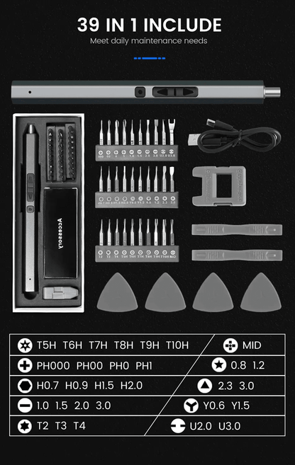 PowerFix Pro Cordless Electric Screwdriver Set 3