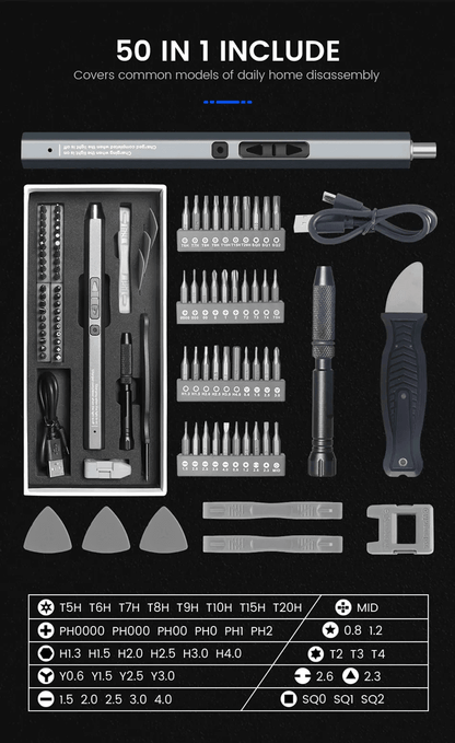 PowerFix Pro Cordless Electric Screwdriver Set 4
