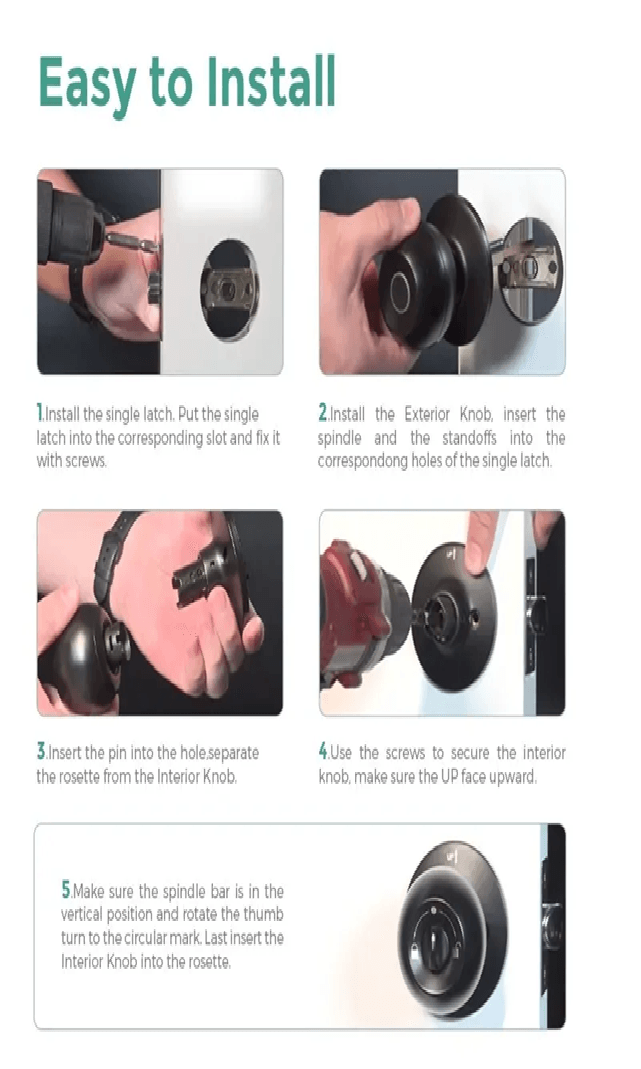 SecureEase Smart Fingerprint Door Lock 2