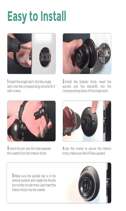SecureEase Smart Fingerprint Door Lock 2