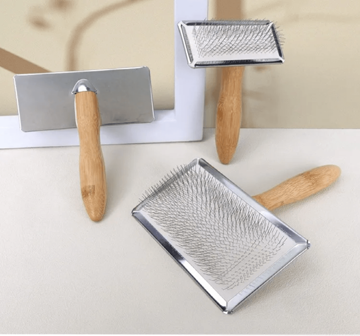 PawEase Solid Wood Pet Grooming Comb 2